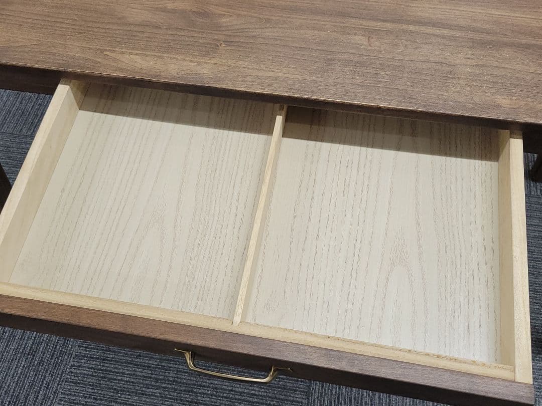 ichiyamaopex 木製 引き出し付きデスク ナチュラルブラウン