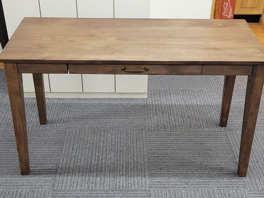 ichiyamaopex 木製 引き出し付きデスク ナチュラルブラウン