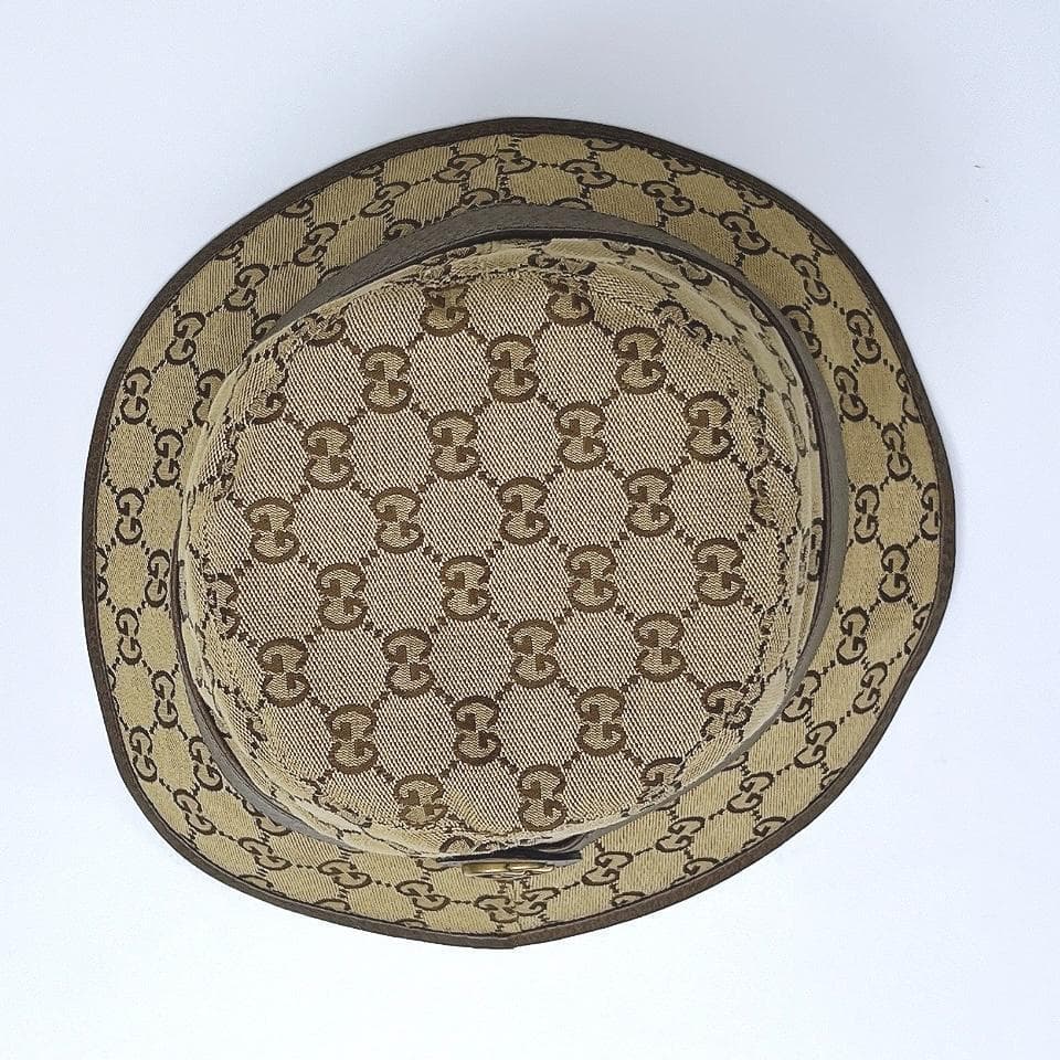 グッチ フェドラ バケット ハット GGキャンバス サイズ：M 576587