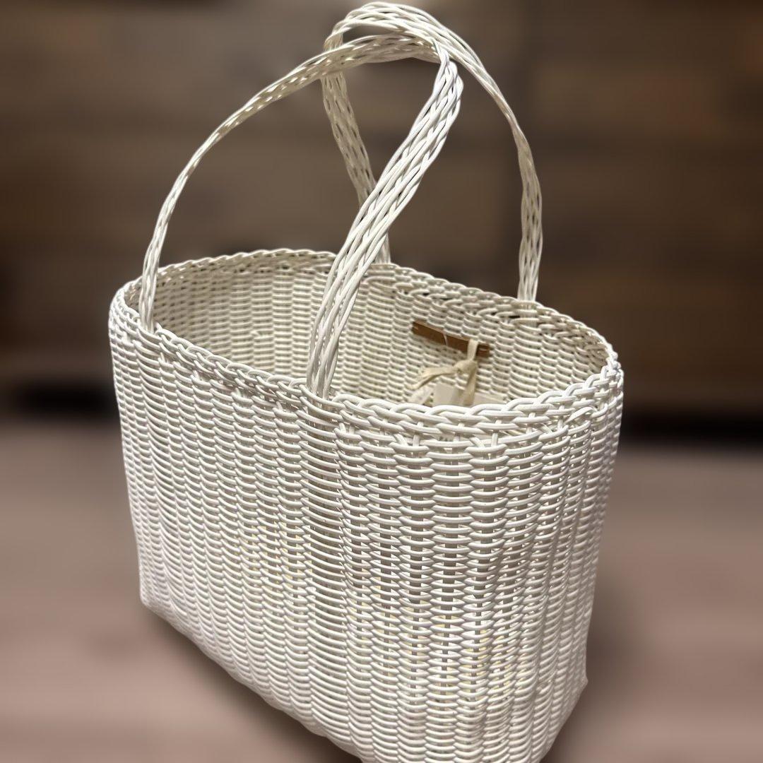 専用☆新品　PALOROSA ホワイト かごバッグ☆ホワイト