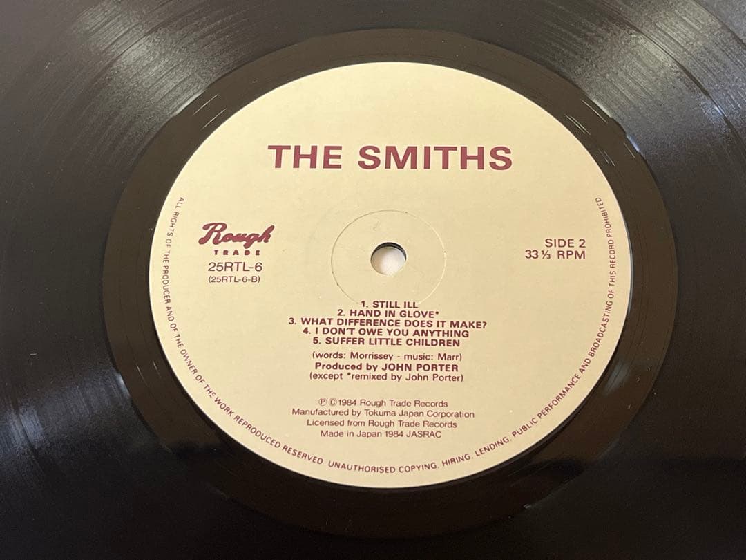 ち*ぃ様 G829稀少1984年当時物 ザ・スミス The Smiths 日本盤