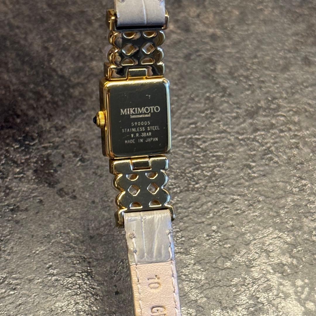 専用MIKIMOTO ミキモト ダイヤモンド腕時計 変えベルト2本付