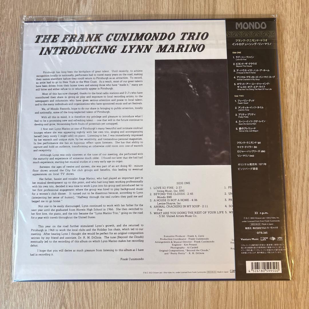 洋楽 The Frank Cunimondo Trio / Lynn Marino