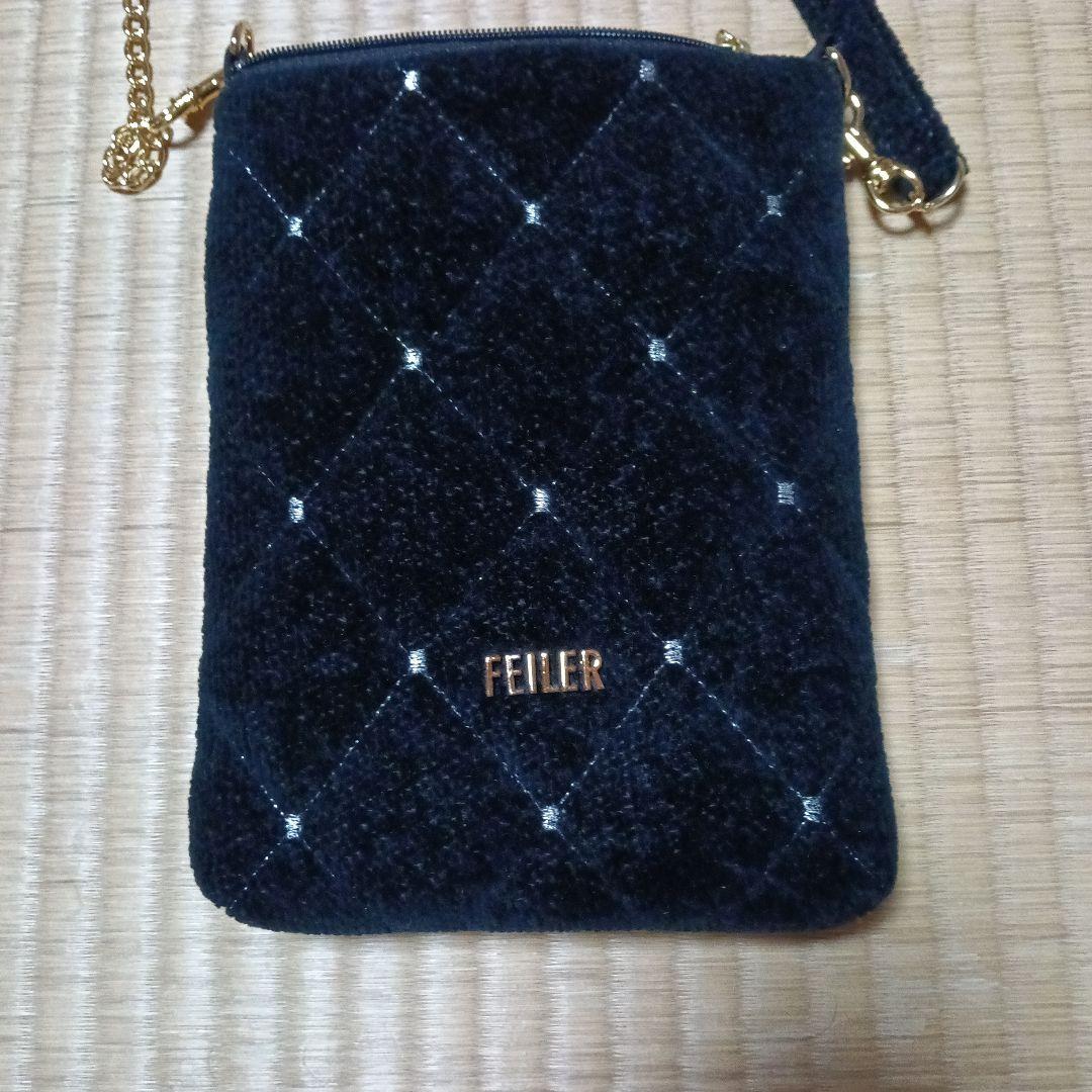 FEILER 黒 ショルダーバッグ キルティング