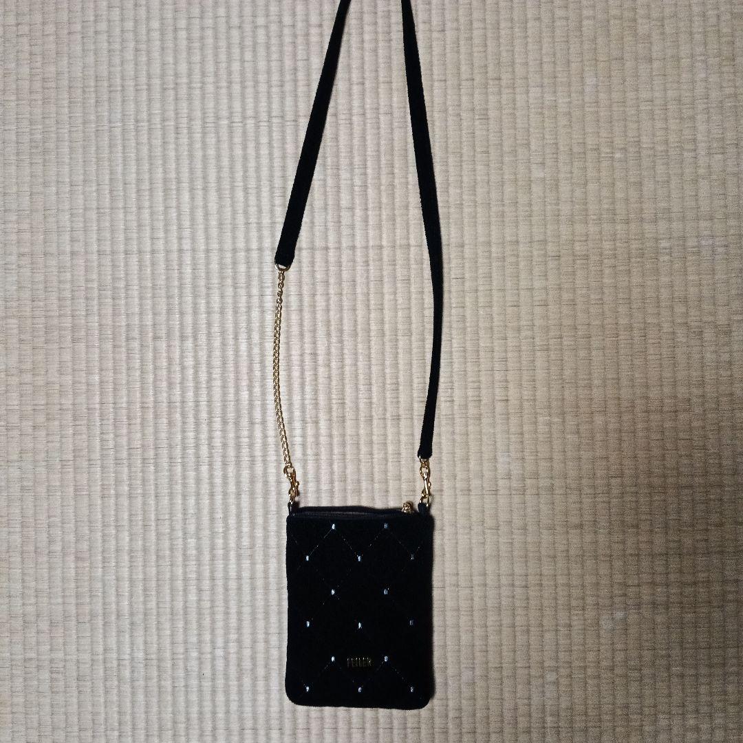 FEILER 黒 ショルダーバッグ キルティング