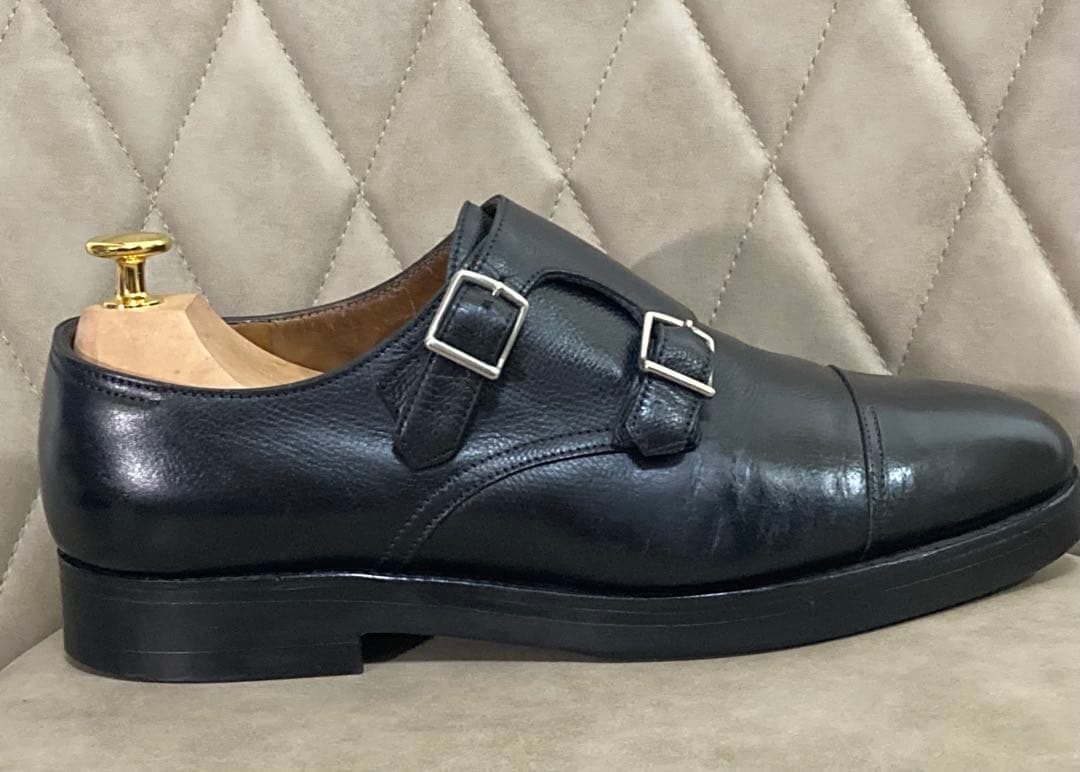 景*村様 JOHN LOBB ジョンロブ　ダブルモンク 黒　25cm相当