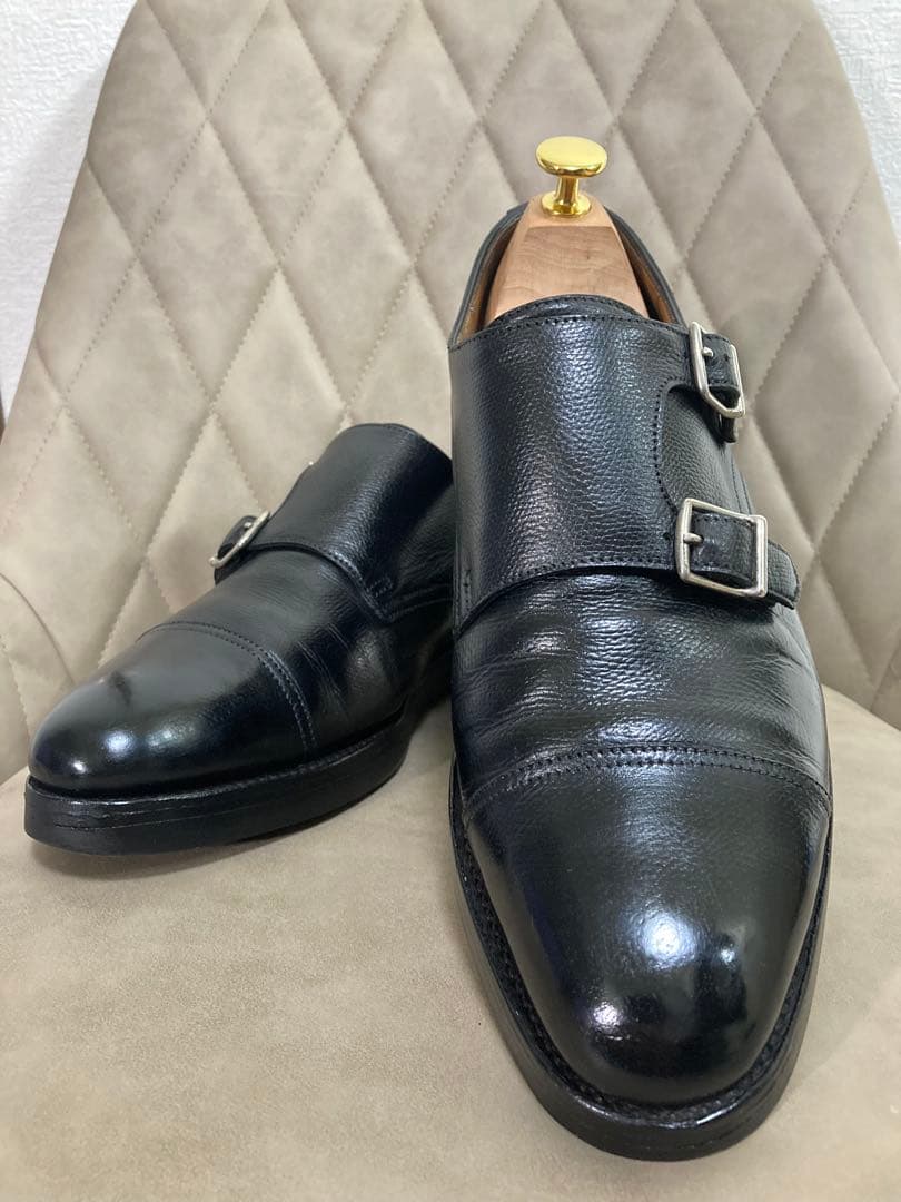 景*村様 JOHN LOBB ジョンロブ　ダブルモンク 黒　25cm相当