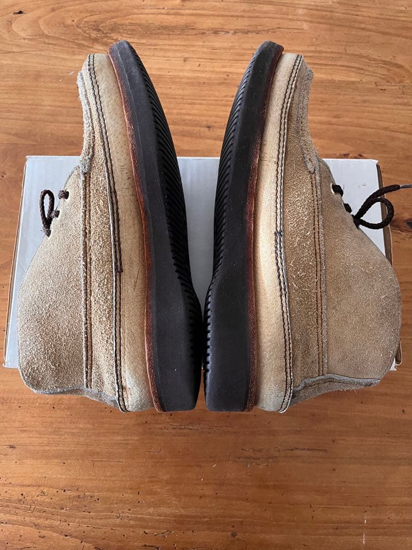 Russell Moccasin ベージュ チャッカ 7E ビブラム 箱付 替紐