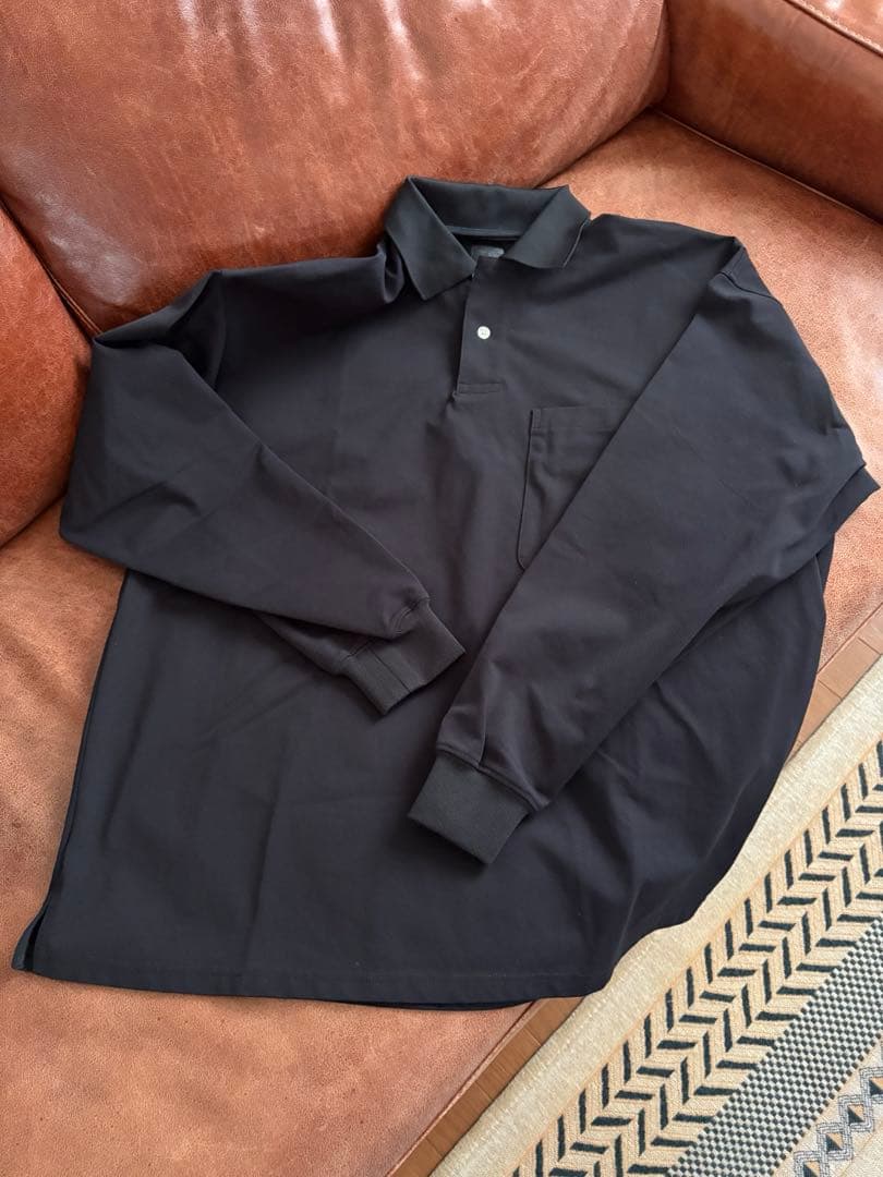 お値下げ‼️ダイワピア39 黒 長袖ポロシャツ ビックポケット付き