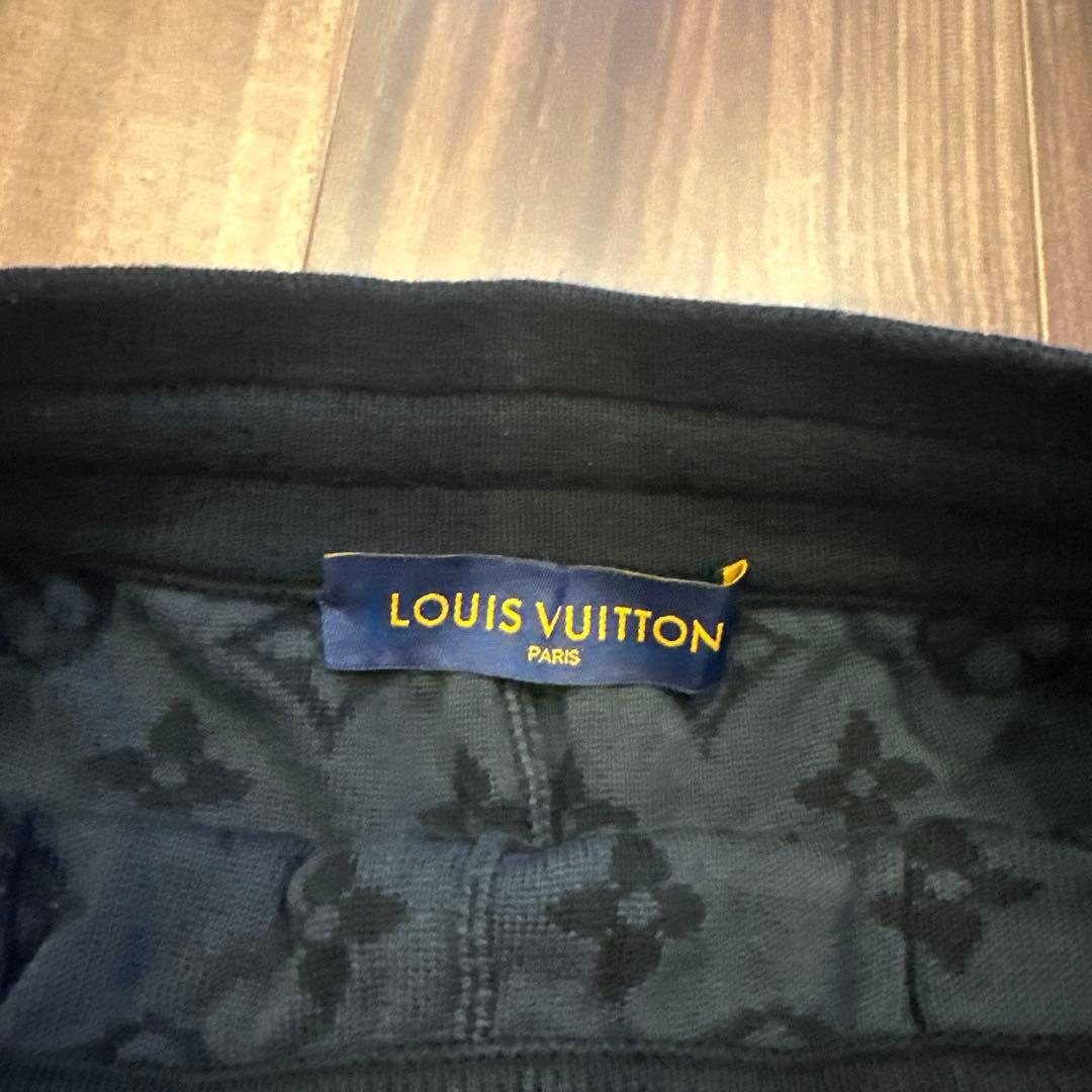LOUIS VUITTON ロゴコットンニットハーフパンツ　Sサイズ