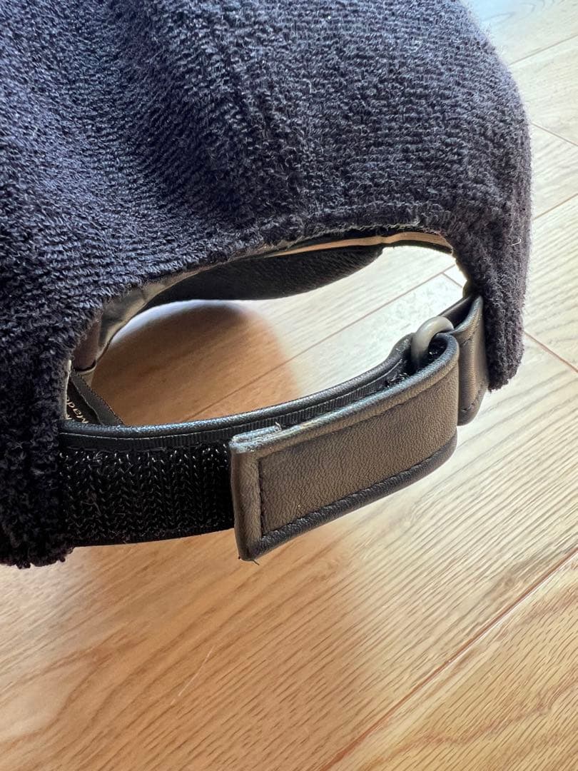 CHANEL 黒 タオル生地 キャップ M