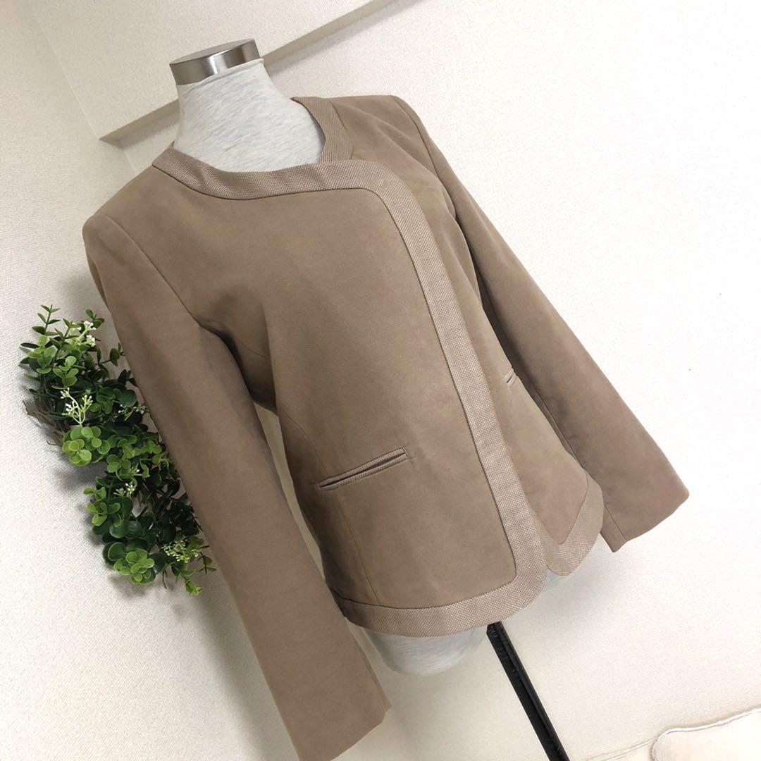 エンポリオアルマーニジーンズノーカラー ジャケットブルゾン