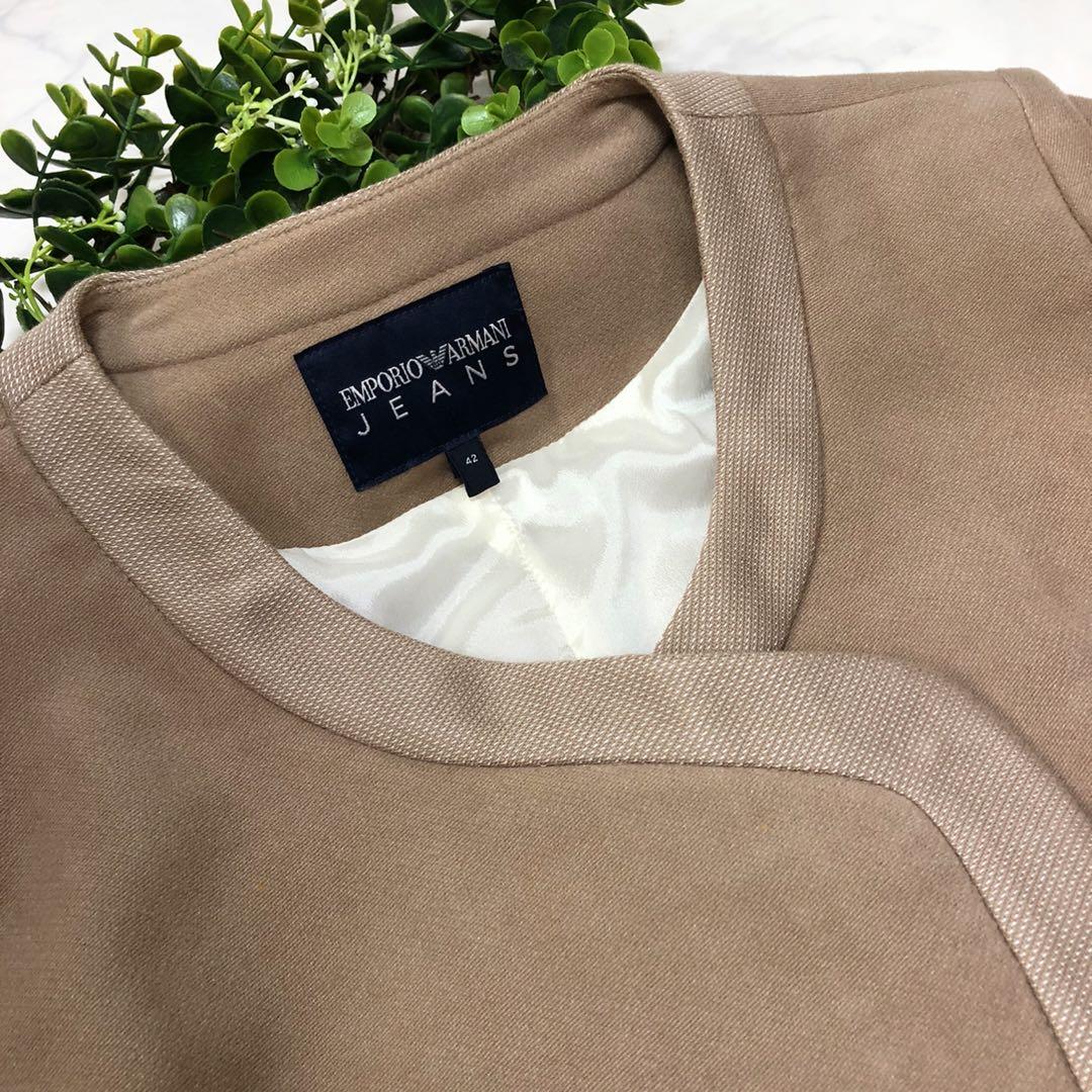 エンポリオアルマーニジーンズノーカラー ジャケットブルゾン