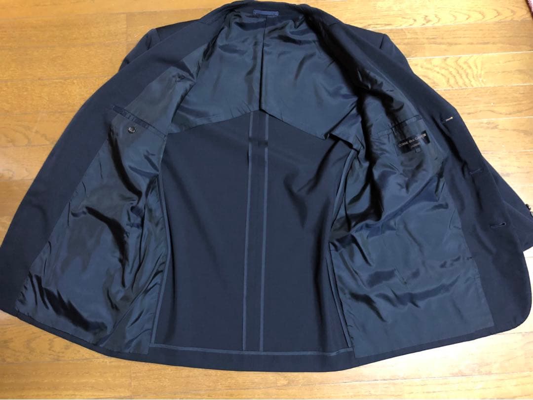 COMME des GARCONS HOMME ウールギャバセットアップネイビー