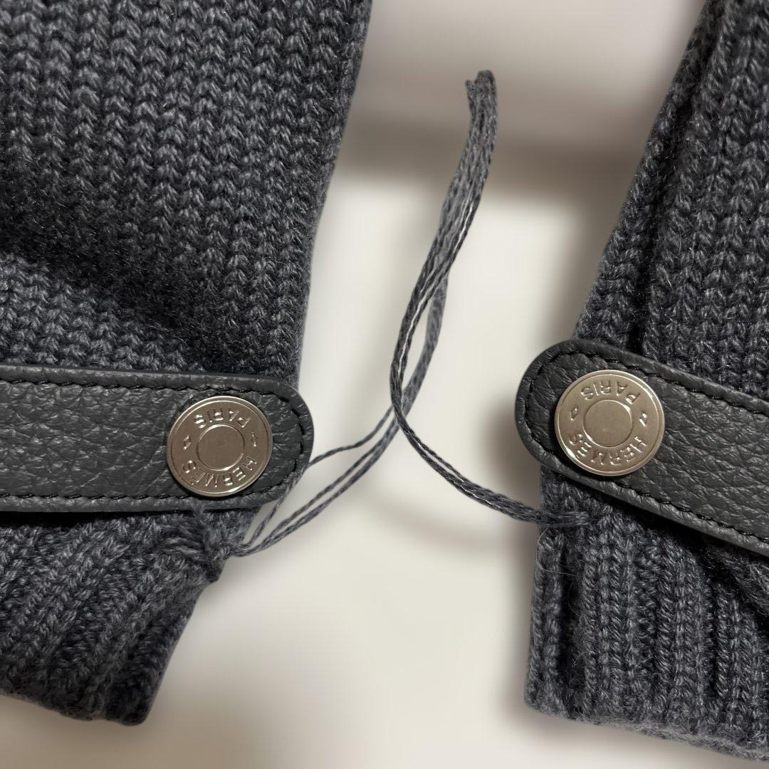 限定値下げ⭐︎【新品】HERMES エルメス 手袋 ボルチモア　グレー