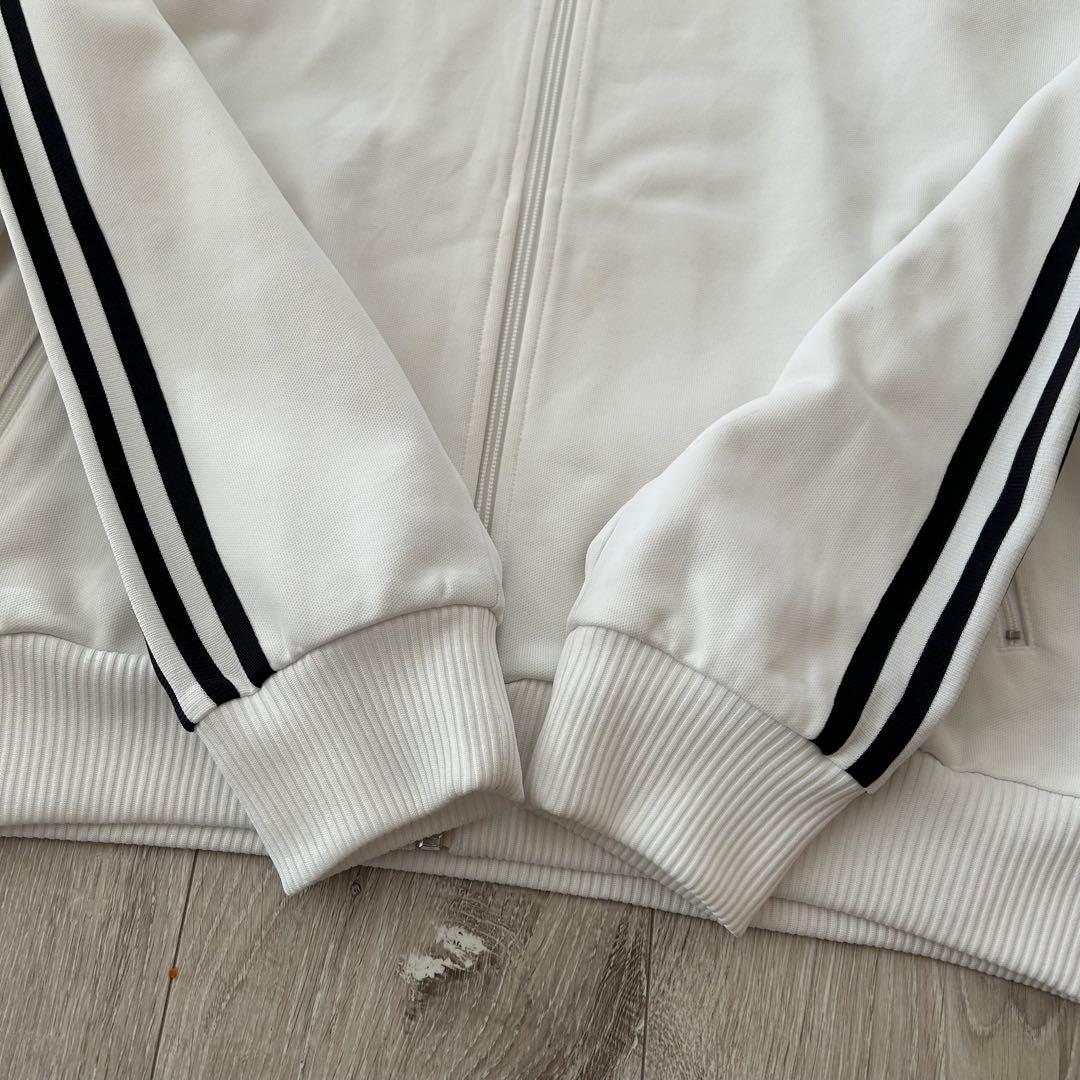 adidas トラックジャケット ジャージ ベッケンバウアー 白黒 O 刺繍