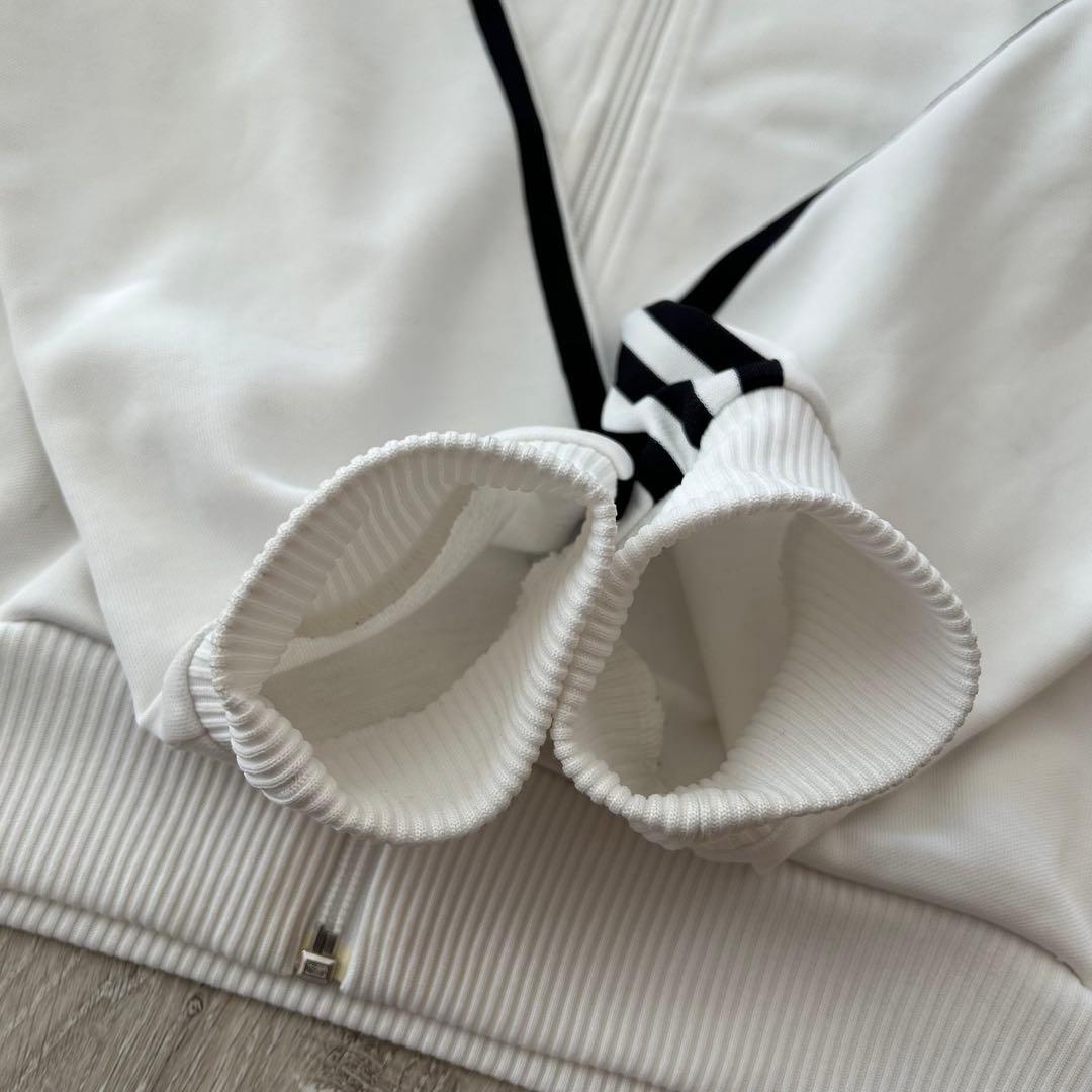 adidas トラックジャケット ジャージ ベッケンバウアー 白黒 O 刺繍