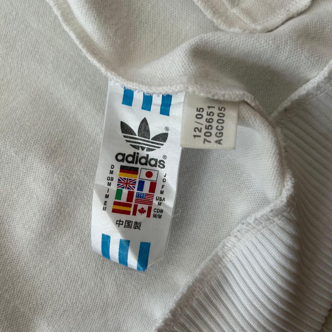 adidas トラックジャケット ジャージ ベッケンバウアー 白黒 O 刺繍
