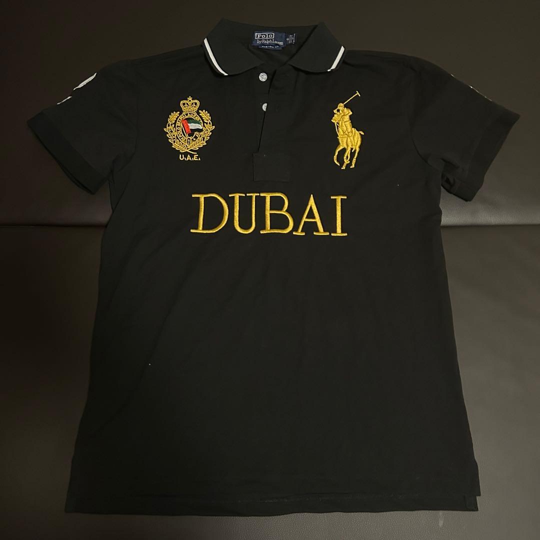 Polo Ralph Lauren ブラックポロシャツ DUBAI ビッグポニー