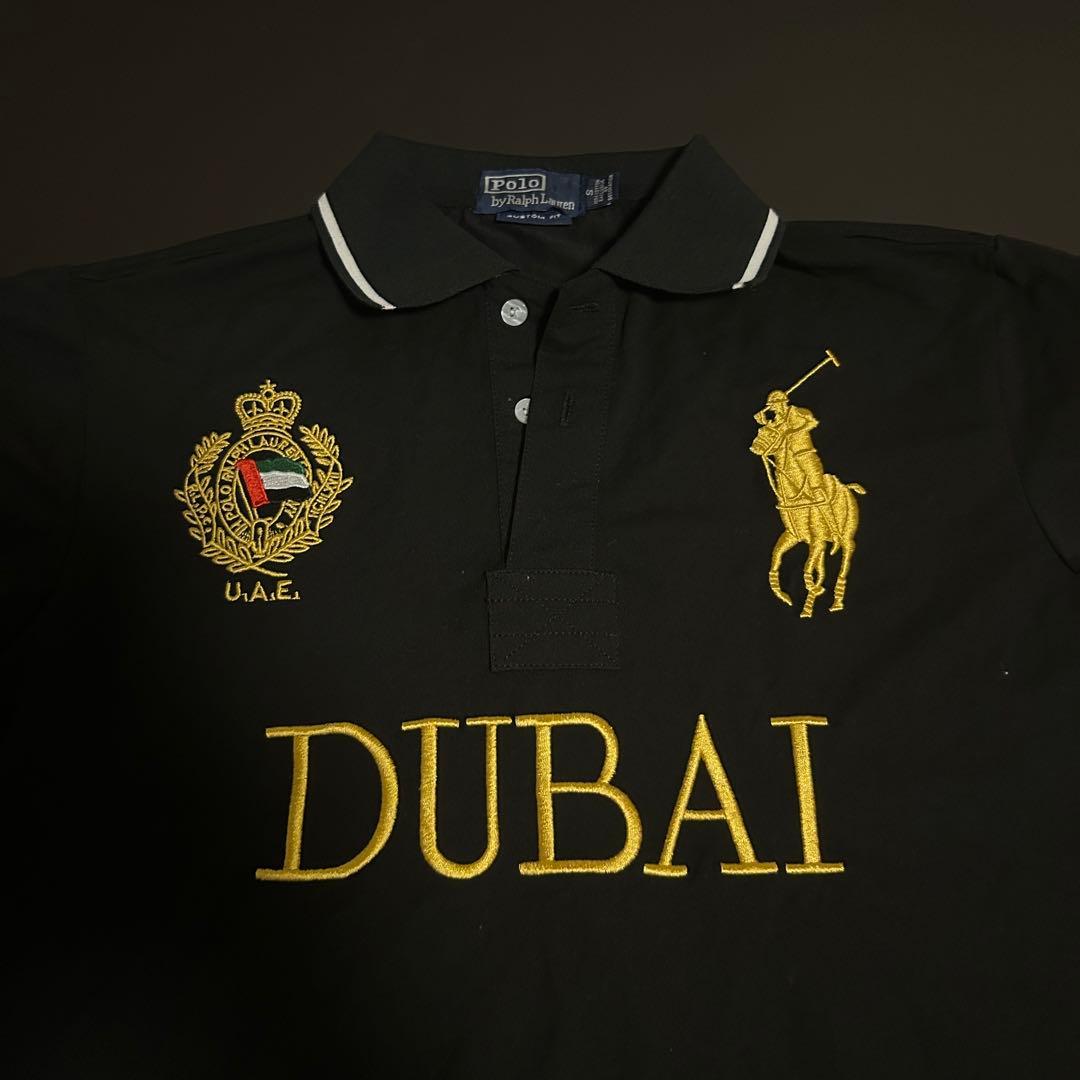 Polo Ralph Lauren ブラックポロシャツ DUBAI ビッグポニー