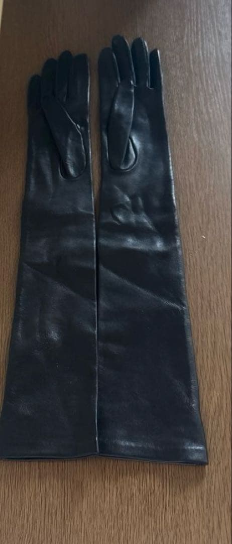 CELINE キュイールアンニュ　ロンググローブ