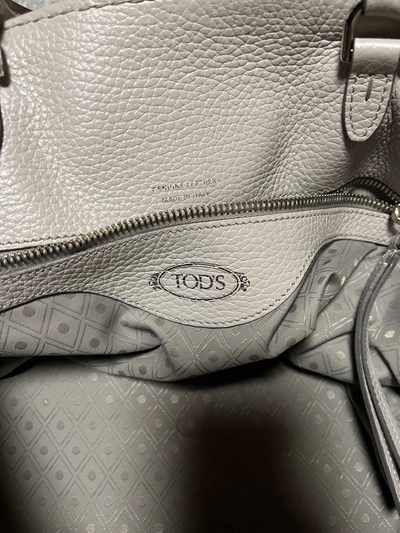 TOD’S トッズ ダブルT トートバッグ 2way シボ革