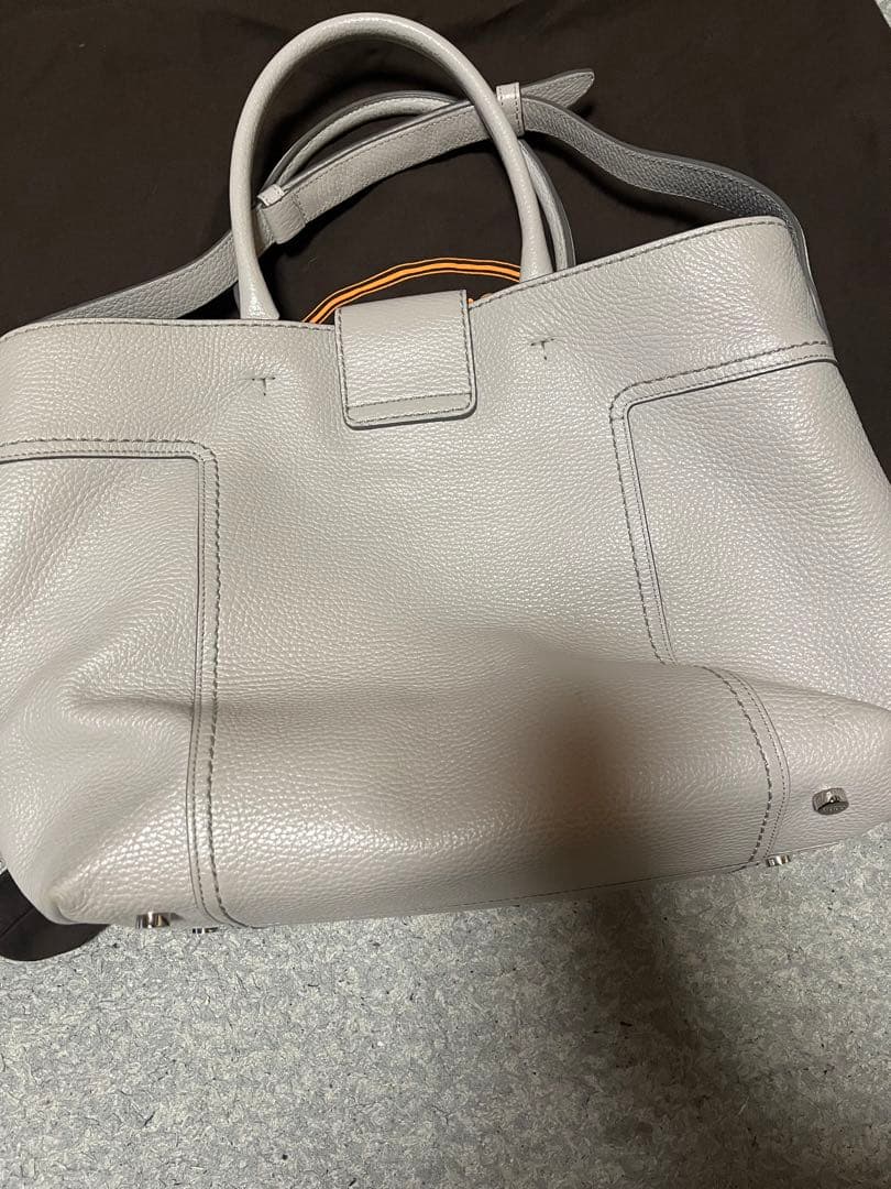 TOD’S トッズ ダブルT トートバッグ 2way シボ革