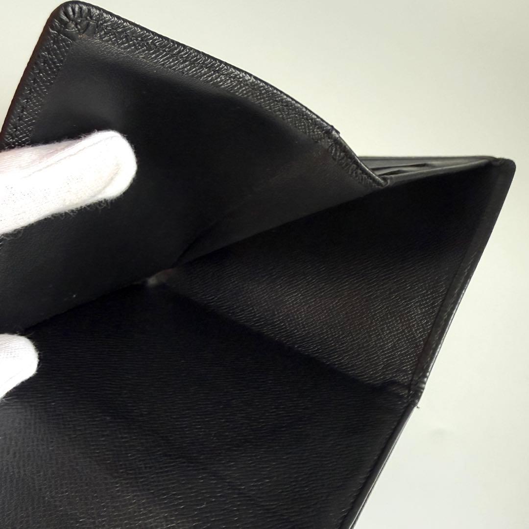 ルイ ヴィトン エピ Wホック ノワール カルトクレディ ブラック ２つ折り