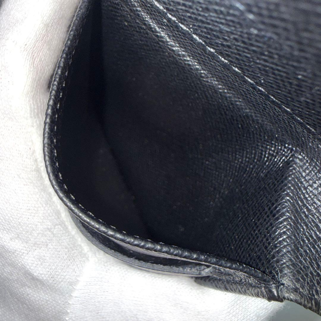 ルイ ヴィトン エピ Wホック ノワール カルトクレディ ブラック ２つ折り