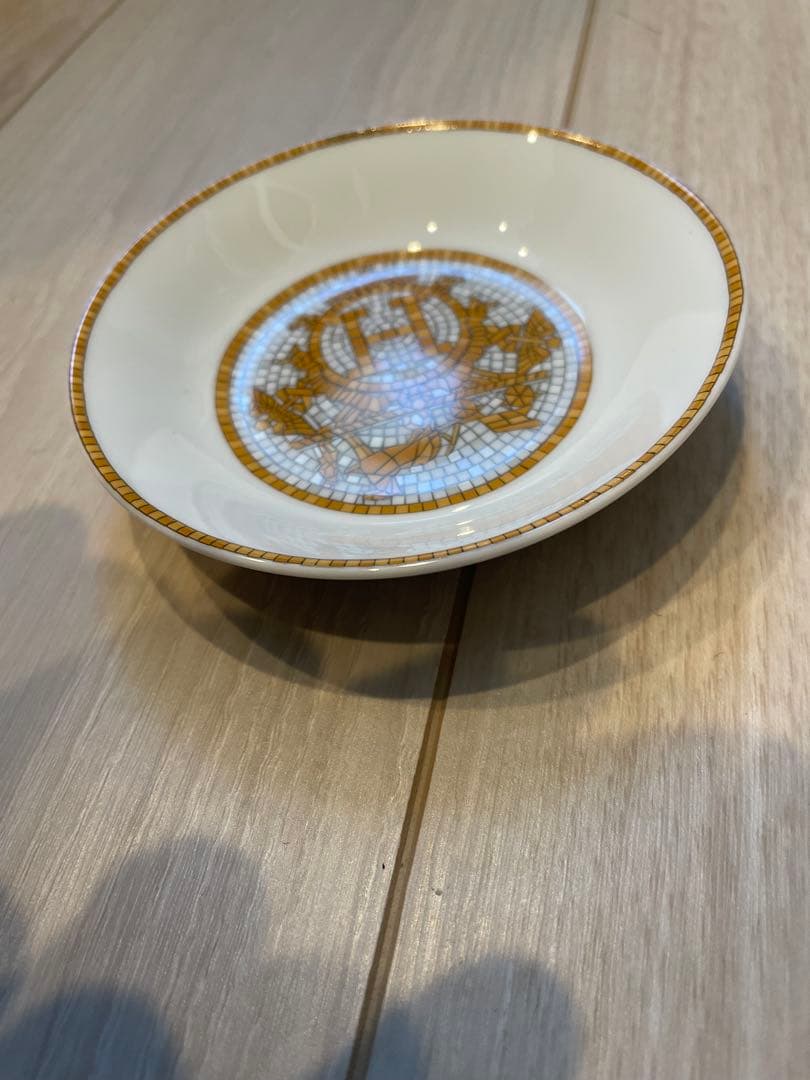 HERMES モザイク/醤油皿　宝石置　美品　正規　1枚　10cm エルメス 皿