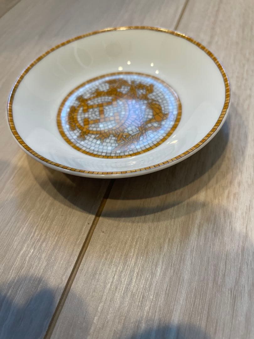 HERMES モザイク/醤油皿　宝石置　美品　正規　1枚　10cm エルメス 皿