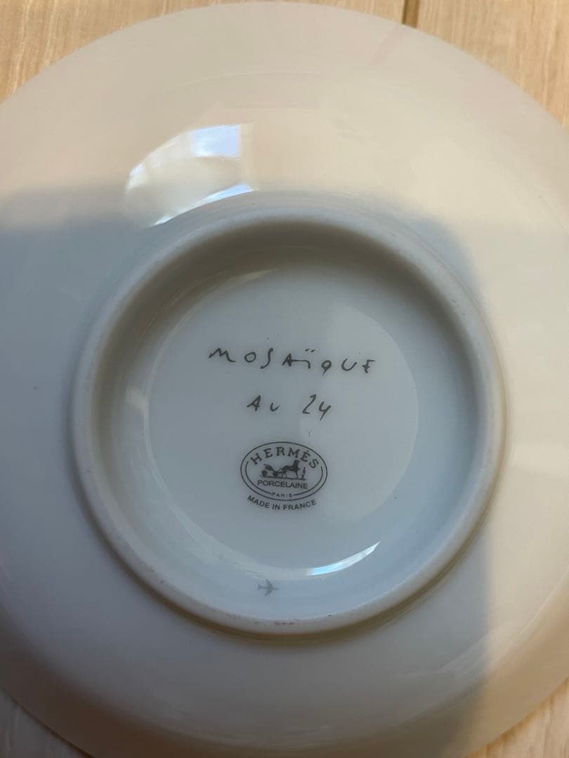 HERMES モザイク/醤油皿　宝石置　美品　正規　1枚　10cm エルメス 皿