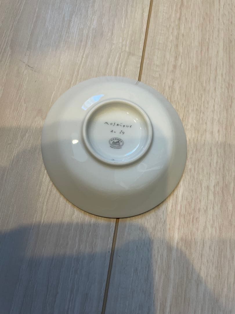 HERMES モザイク/醤油皿　宝石置　美品　正規　1枚　10cm エルメス 皿