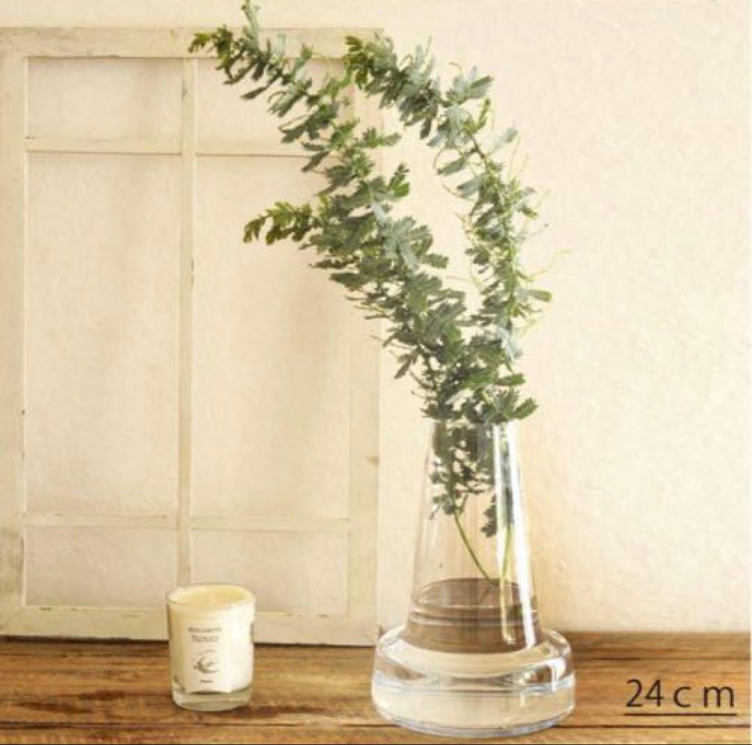 【使用少なめ】ホルムガード　フローラ　フラワーベース　24cm クリア　ロング