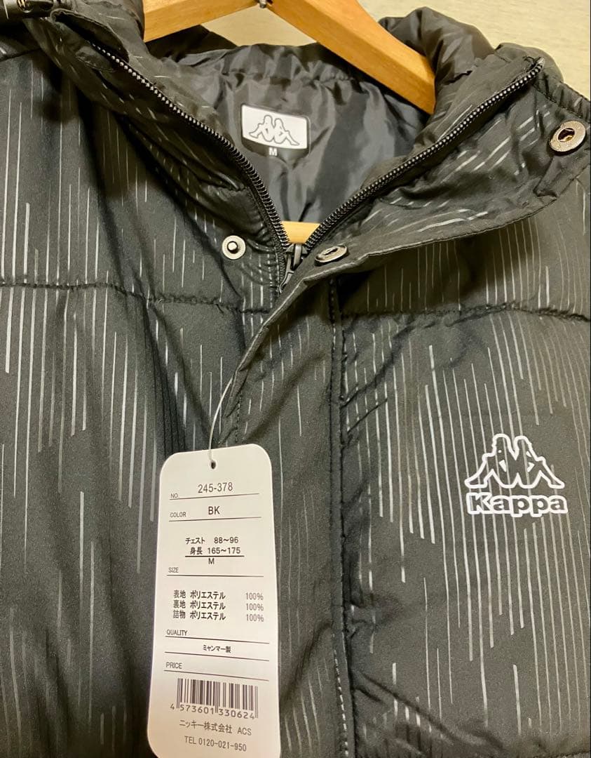 新品未使用　Kappa ブラック ベンチコート M