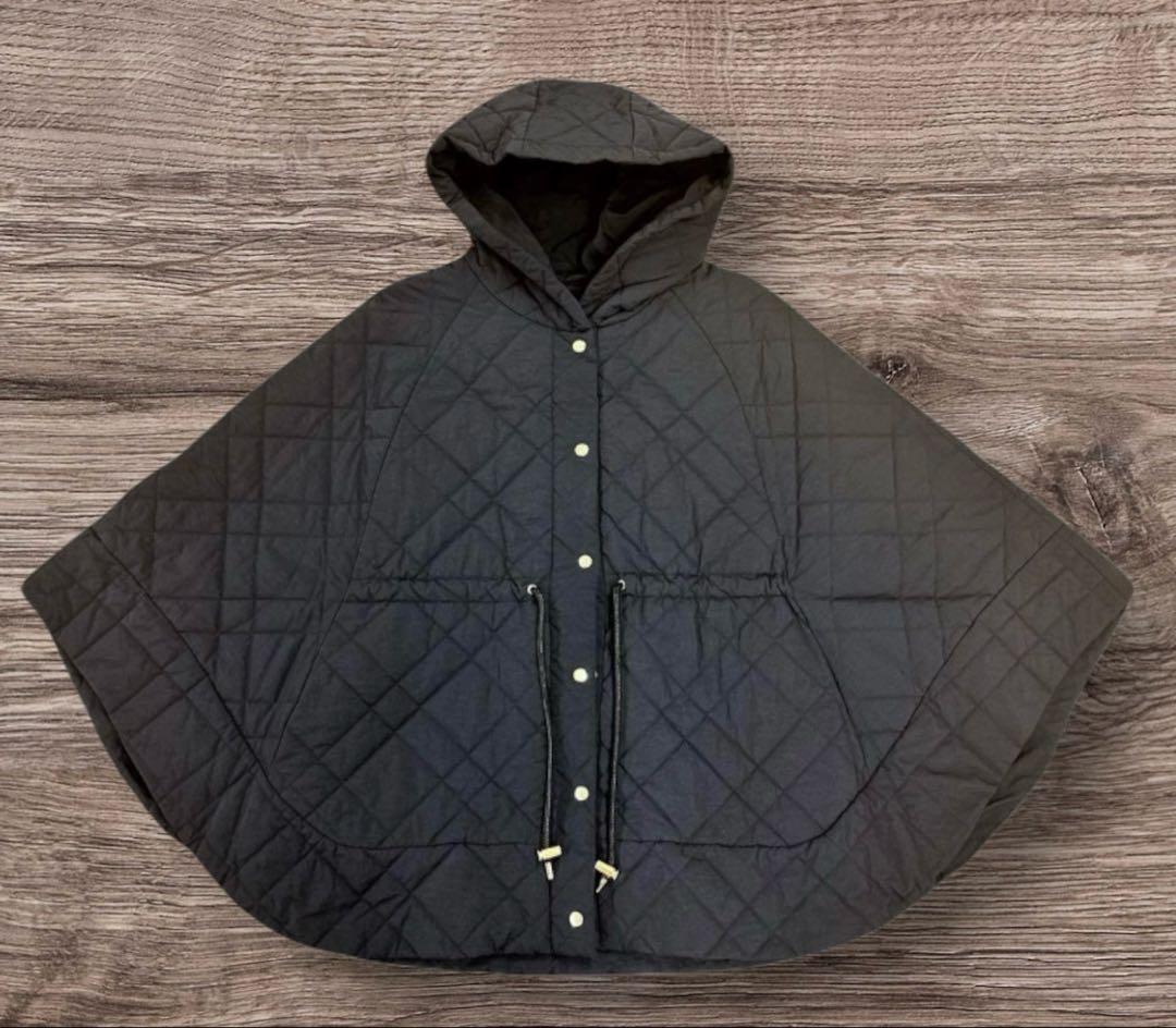 【極美品】maison de Dolce キルティングポンチョ ドルチェ　黒