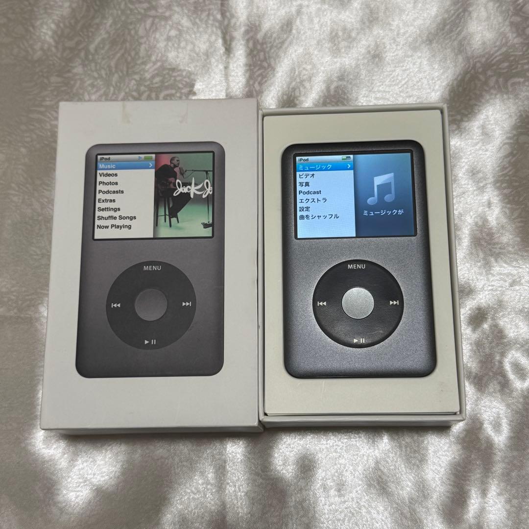 「美品」Apple iPod Classic 120GB ブラック　箱付き