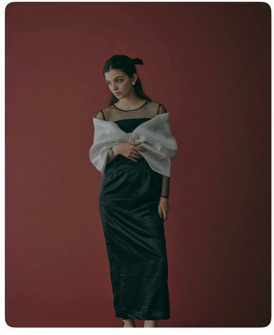 ecmile リボン タイトドレス