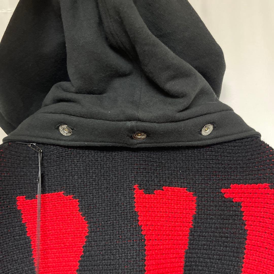 新品 CVTVLIST カタリスト CTLS フードマフラー　パーカー ニット黒