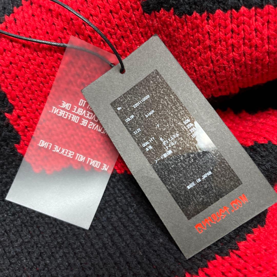 新品 CVTVLIST カタリスト CTLS フードマフラー　パーカー ニット黒