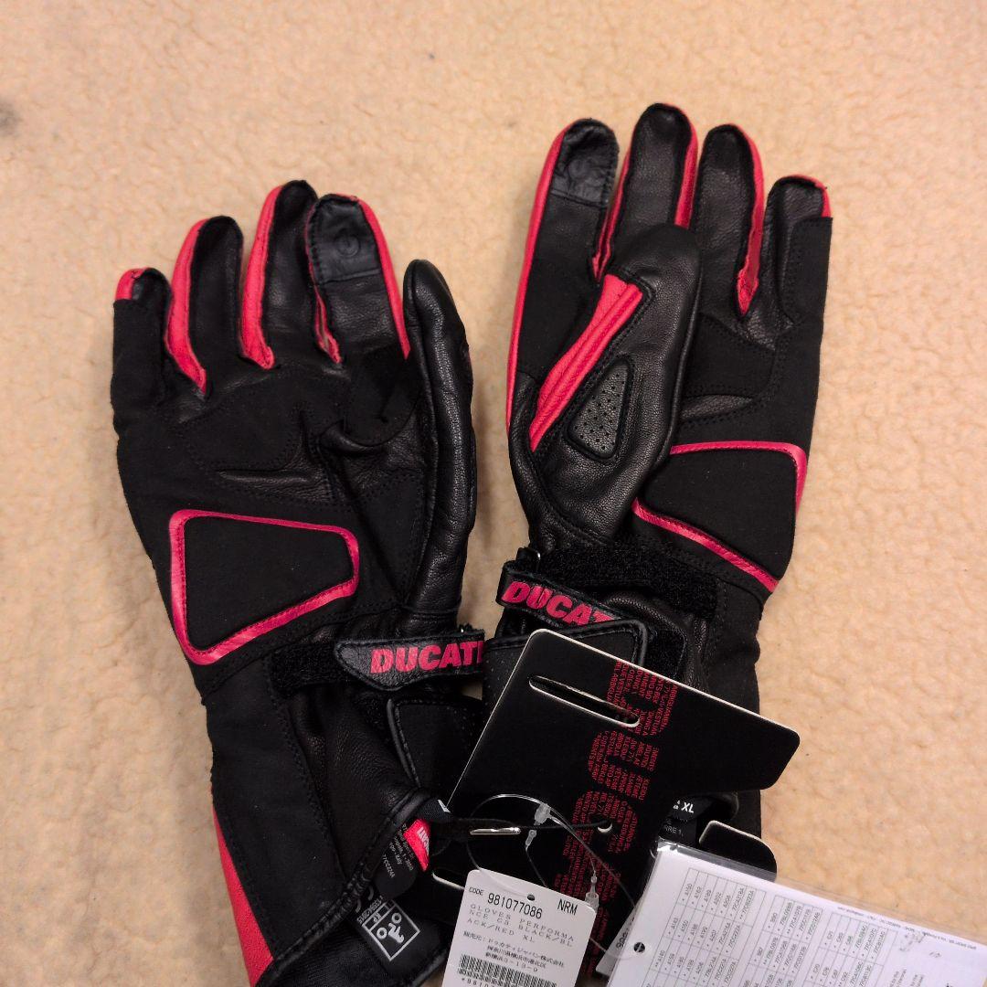 DUCATI PERFORMA C3 グローブ XL ブラック/レッド