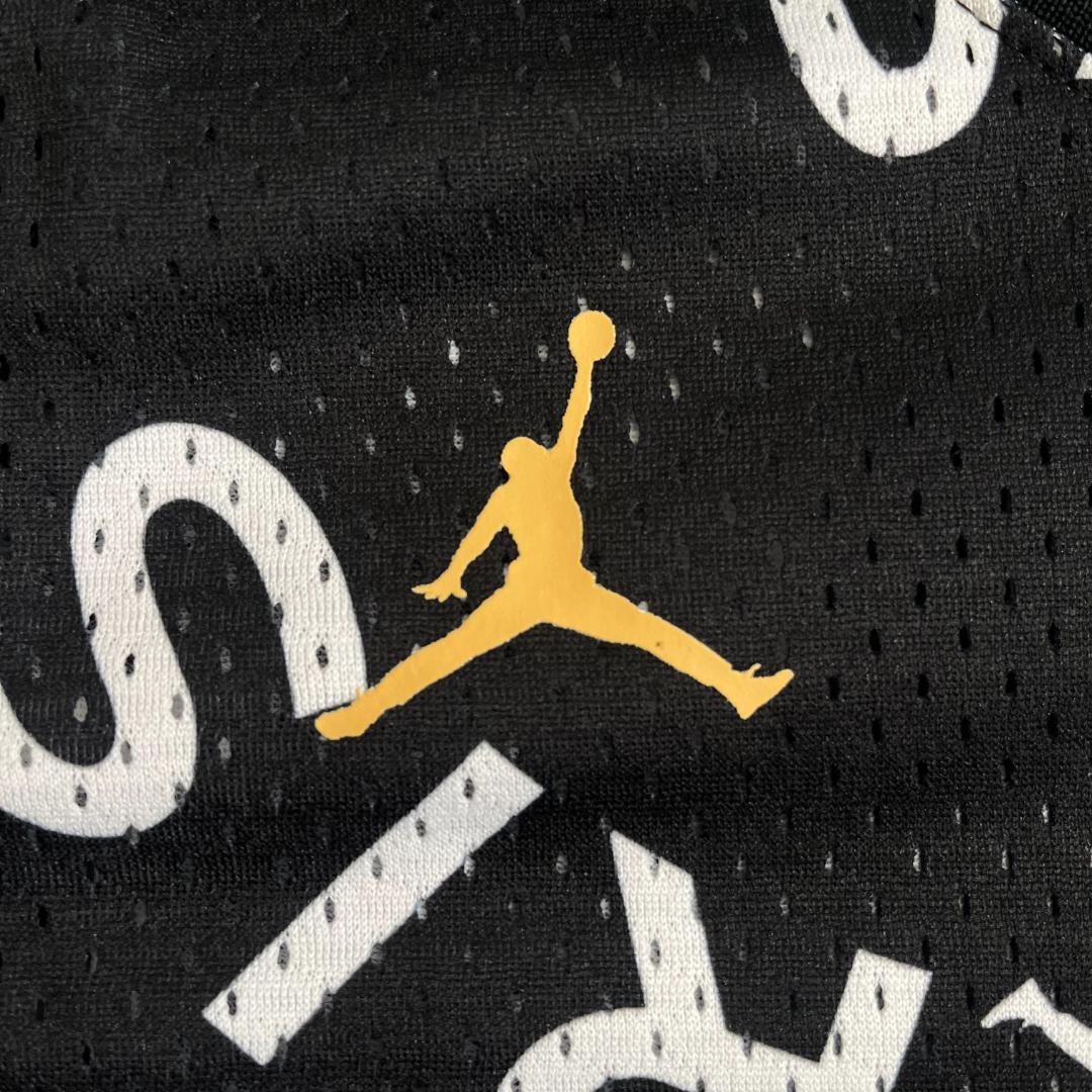 【極美品】ナイキ×パリサンジェルマン×ジョーダン/タンクトップ/総柄/XL/黒