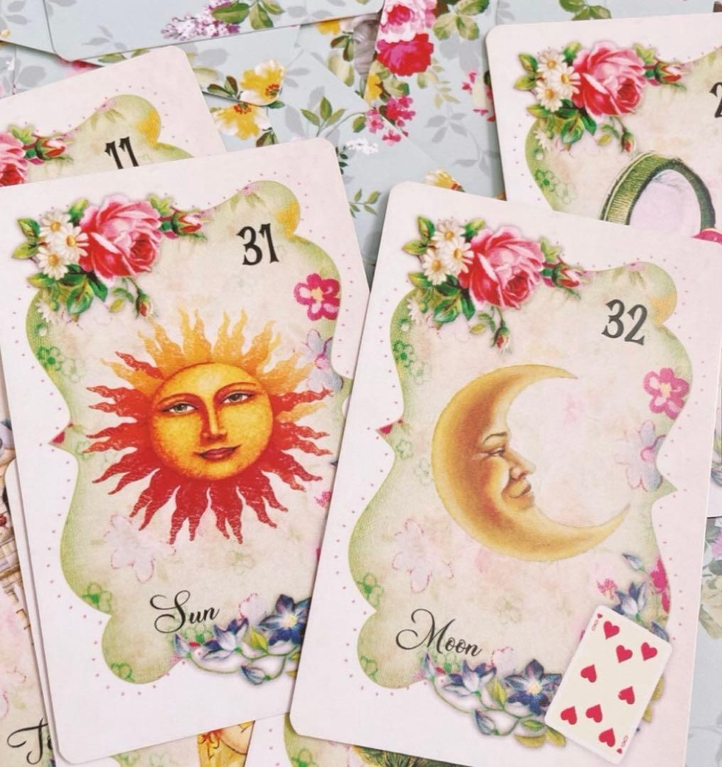 ✨薔薇柄✨乙女♥️で可憐な ルノルマンカード ⚜️ꕤフラワールノルマンꕤ 大人気