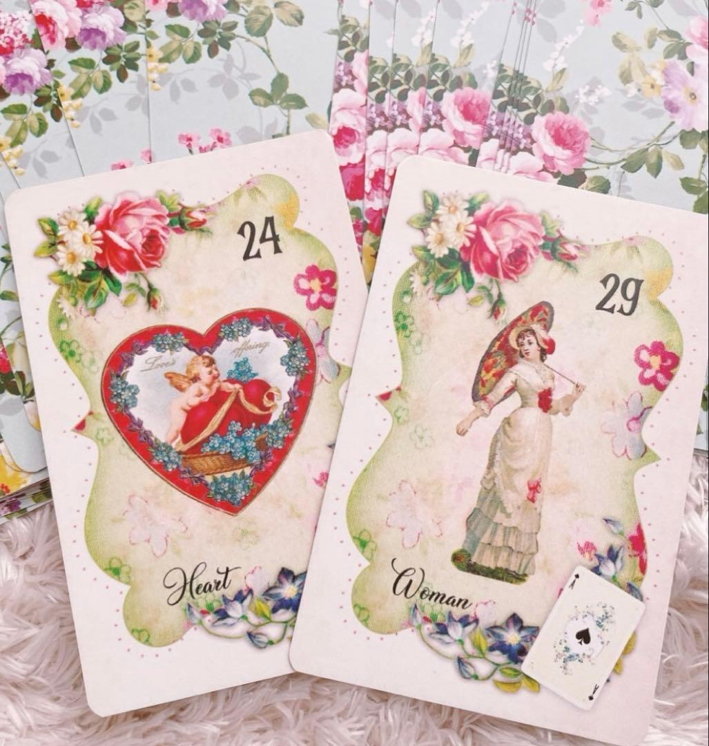 ✨薔薇柄✨乙女♥️で可憐な ルノルマンカード ⚜️ꕤフラワールノルマンꕤ 大人気