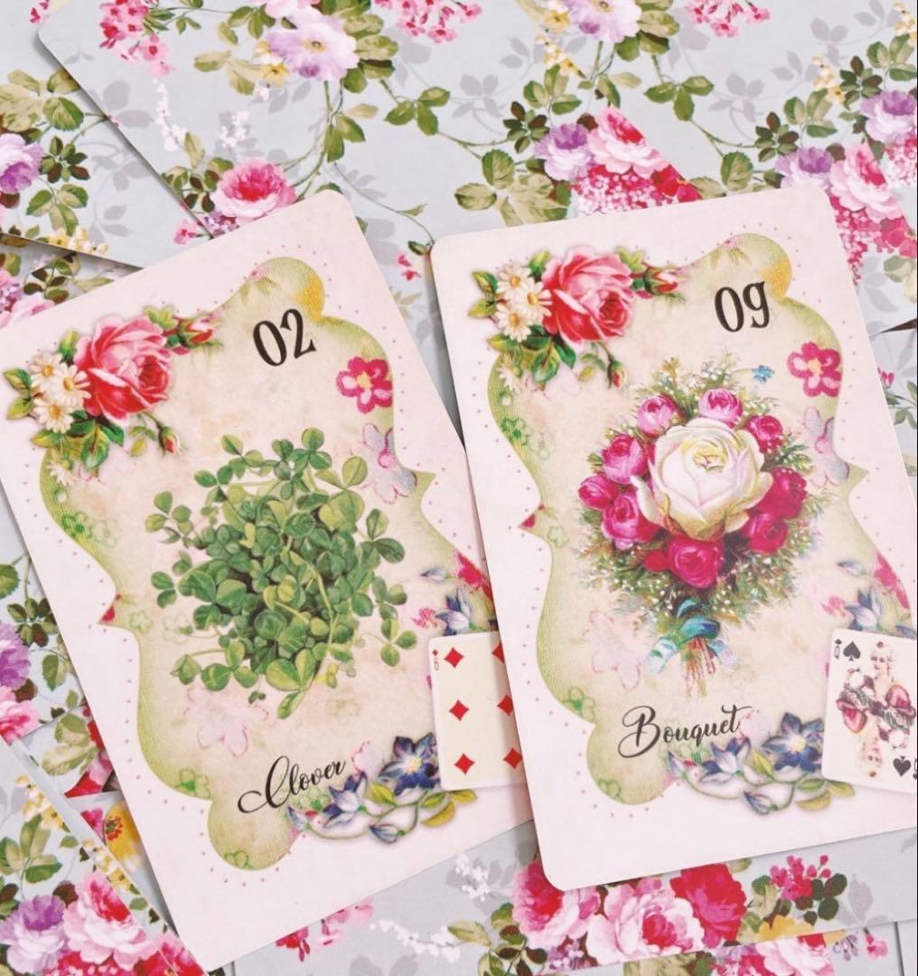 ✨薔薇柄✨乙女♥️で可憐な ルノルマンカード ⚜️ꕤフラワールノルマンꕤ 大人気