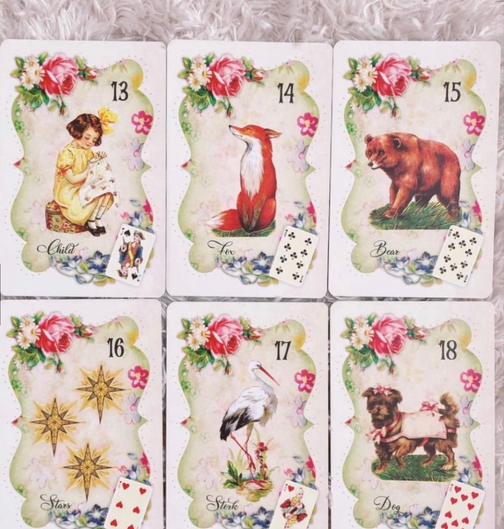 ✨薔薇柄✨乙女♥️で可憐な ルノルマンカード ⚜️ꕤフラワールノルマンꕤ 大人気