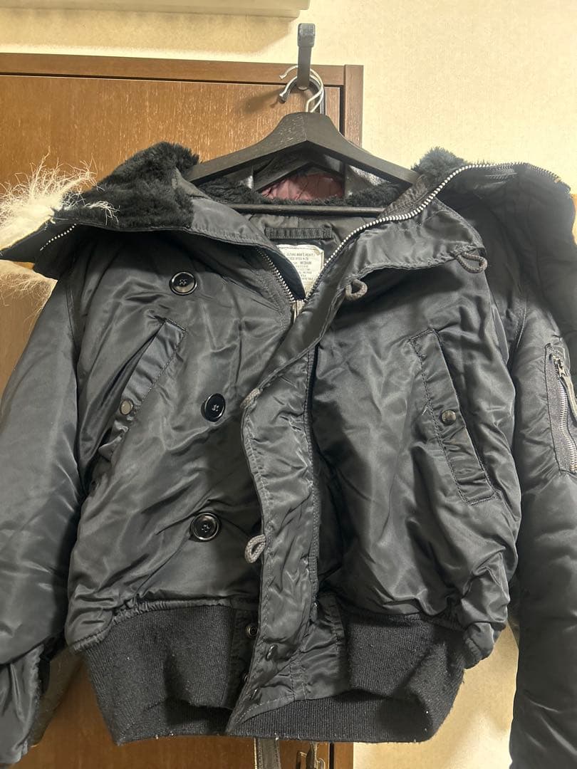 n2b フライトジャケット　USA製　ファージャケット　y2k ミリタリー