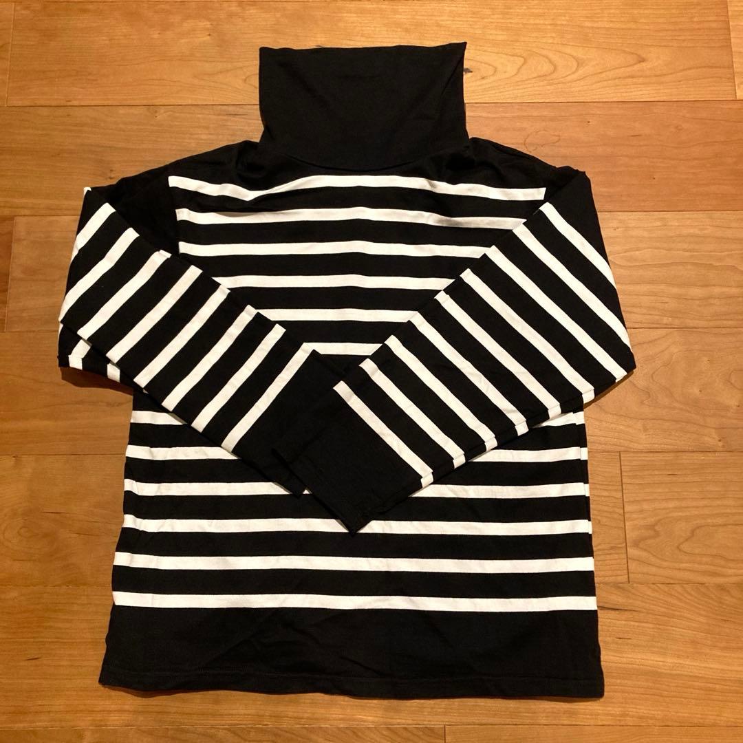 outil ウティTRICOT IBOS バスクシャツ タートルネック ボーダー