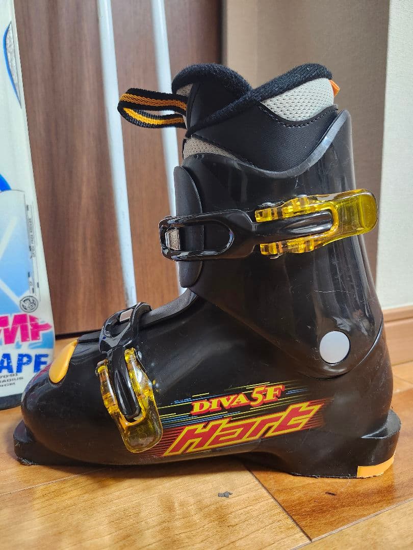 送料無料 K2 ジュニア用スキーセット124cm ブーツ21-22cm　ストック