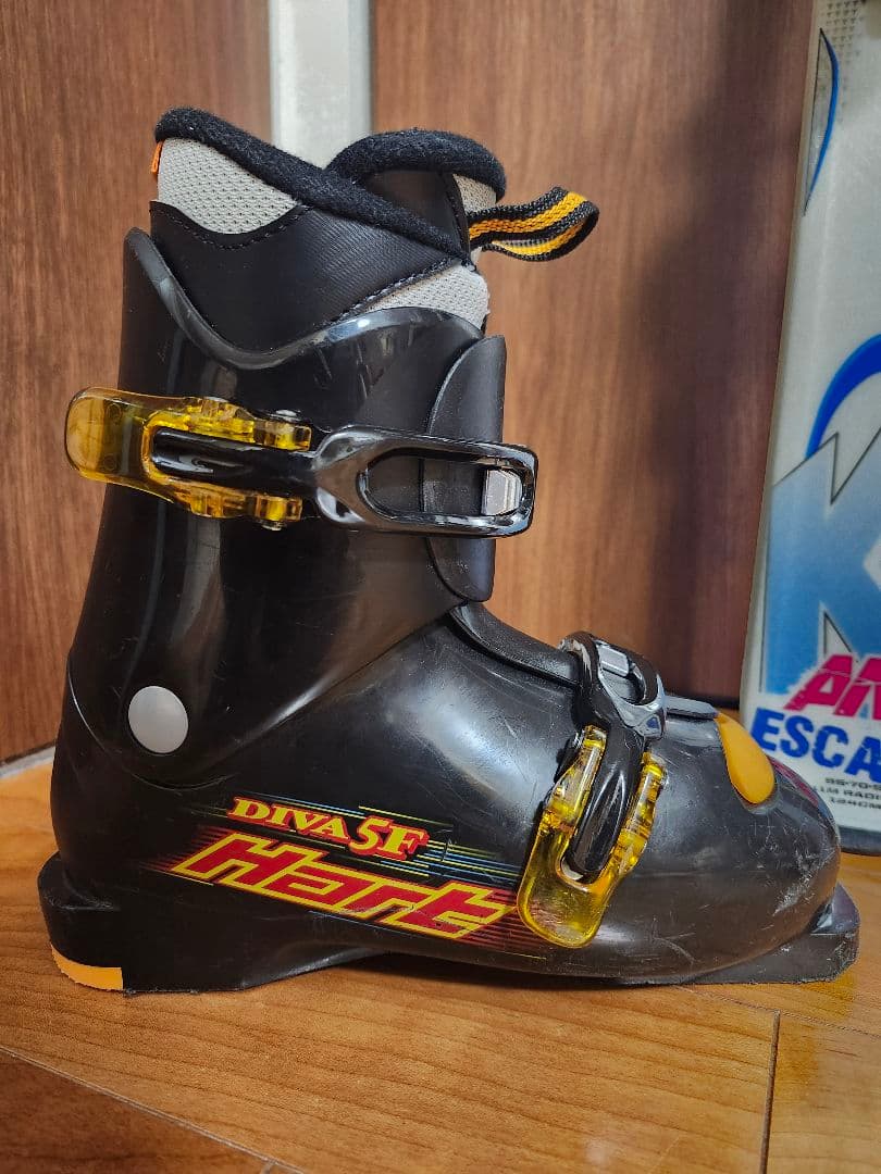 送料無料 K2 ジュニア用スキーセット124cm ブーツ21-22cm　ストック